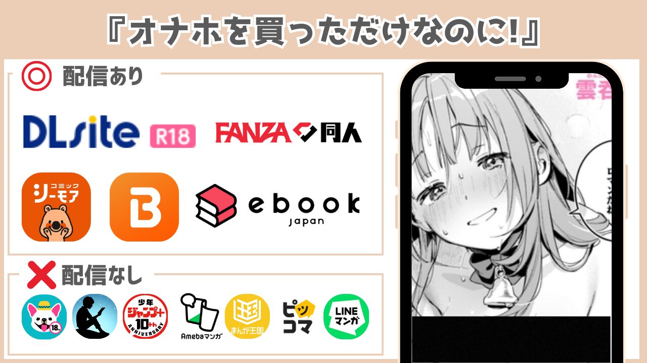 『オナホを買っただけなのに』の配信状況