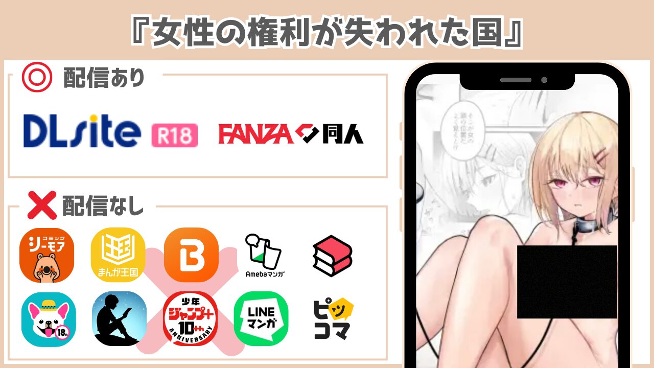 女性の人権が失われた国 配信状況