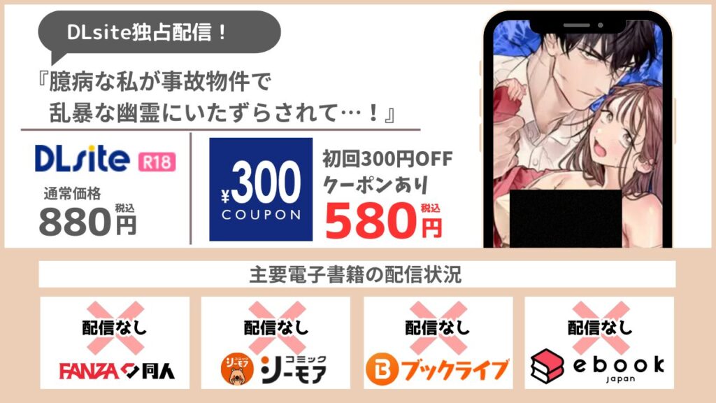 臆病な私が事故物件で乱暴な幽霊にいたずらされて…！ 580円で読める