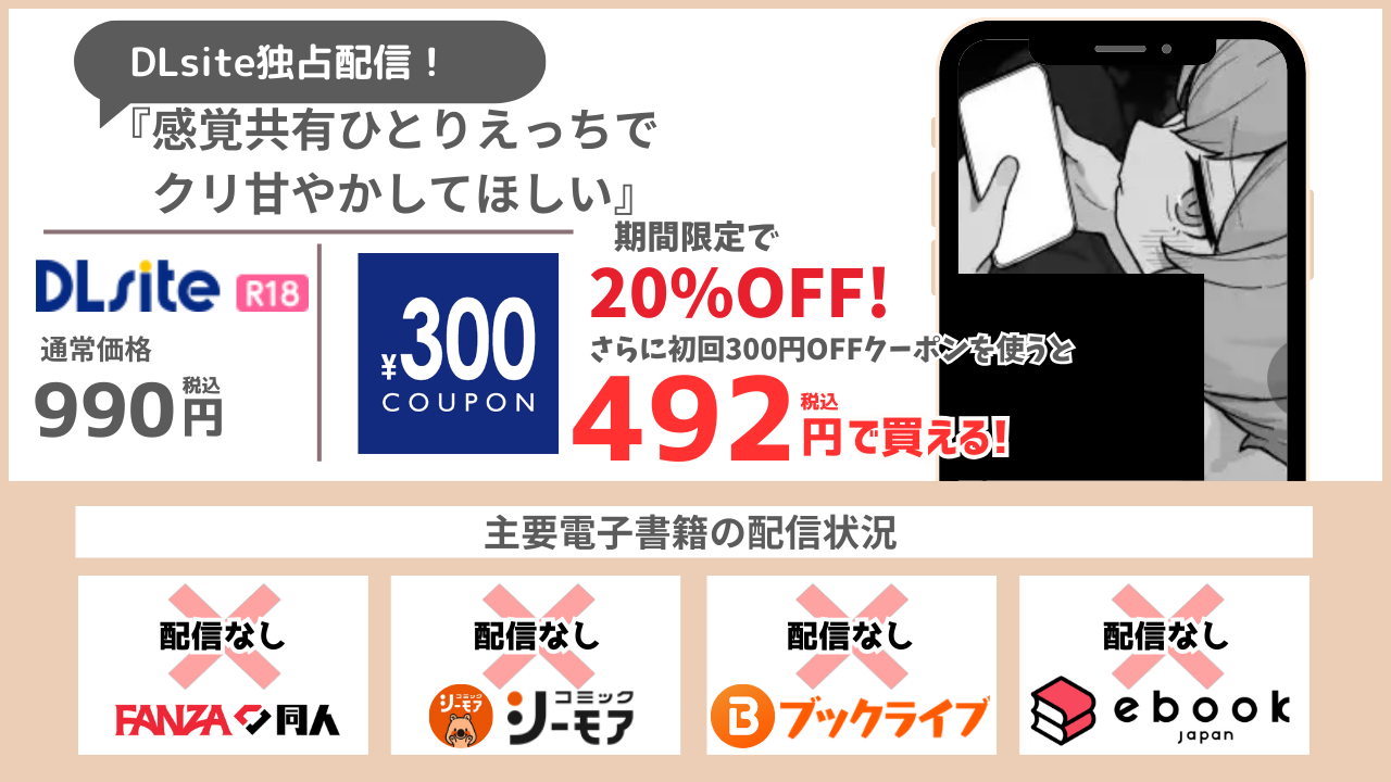 感覚共有ひとりえっちでクリ甘やかしてほしい 492円で読める