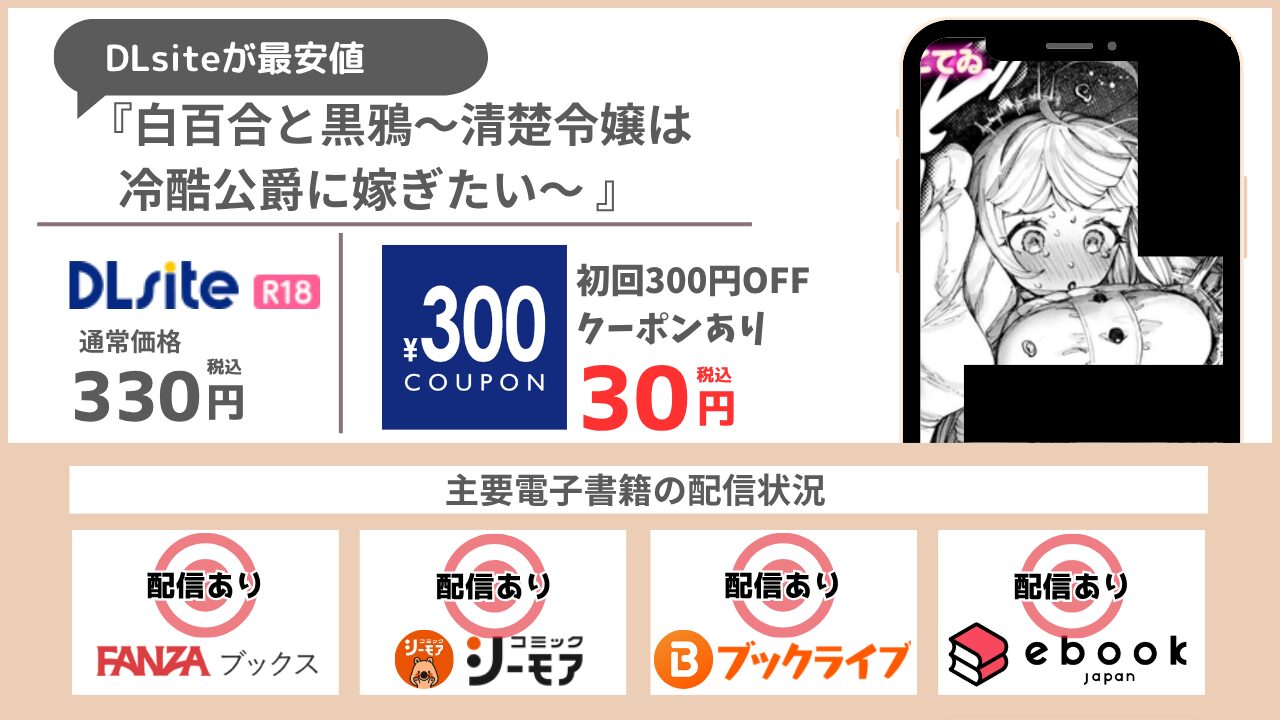白百合と黒鴉~清楚令嬢は冷酷公爵に嫁ぎたい~ 30円で読める