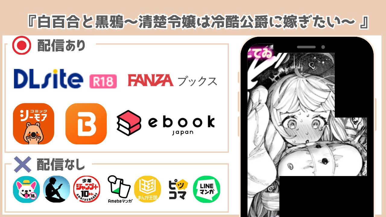 白百合と黒鴉~清楚令嬢は冷酷公爵に嫁ぎたい~ 配信