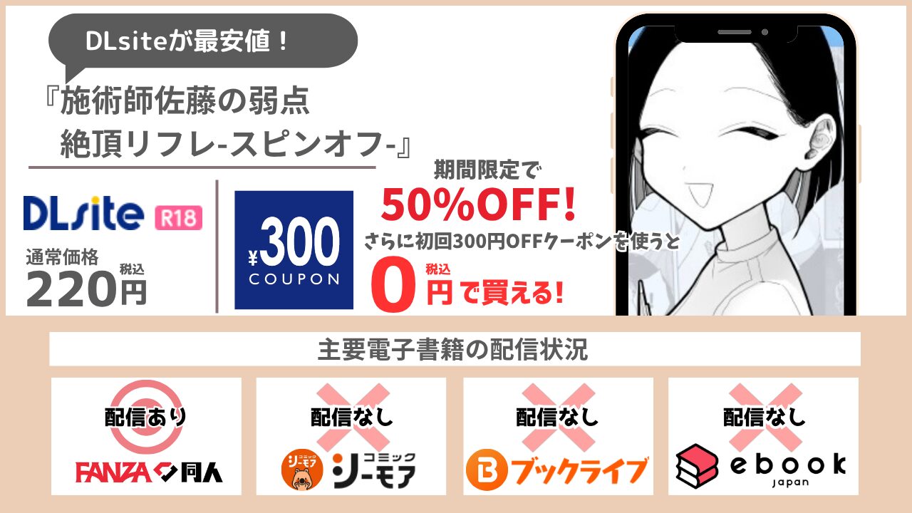 施術師佐藤の弱点 絶頂リフレ-スピンオフ- 0円で読める